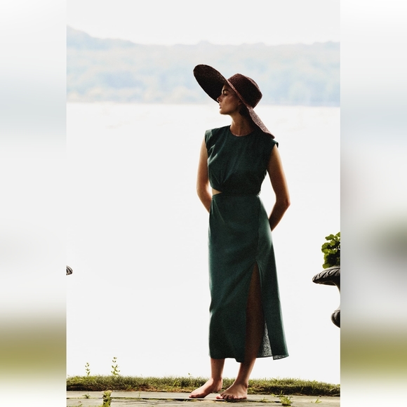 Duck Green zara dress medium - Picture 1 of 3